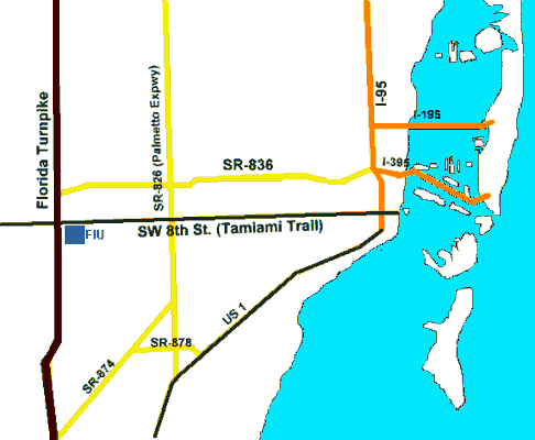 Map to FIU